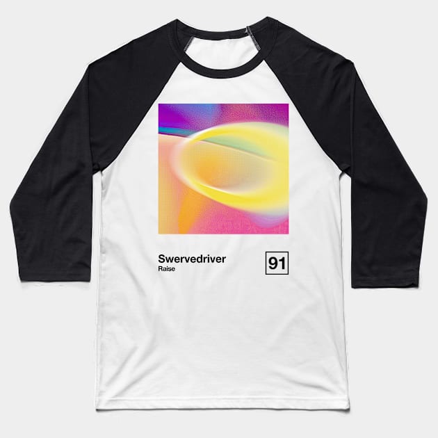 Swervedriver / Minimalist Style Graphic Artwork Design Baseball T-Shirt by saudade